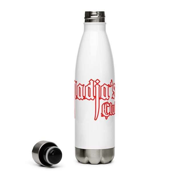 stainless steel water bottle white 17oz front 636e25a14d5b8