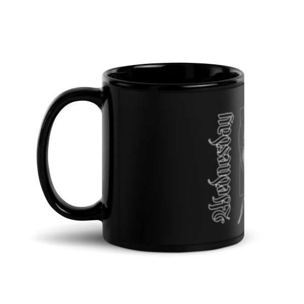 black glossy mug black 11oz handle on left 6492d14bb4267